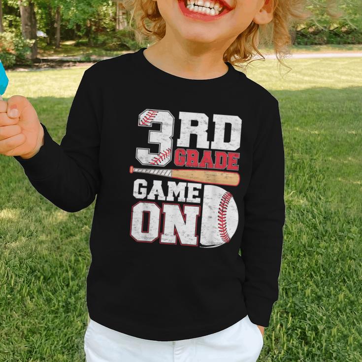 3rd Grade Game On Back To School Baseball Boy Third Grade Graphic Toddler Long Sleeve Tee 3rd Grade Game On Back To School Baseball Boy Third Grade Graphic Toddler Long Sleeve Tee