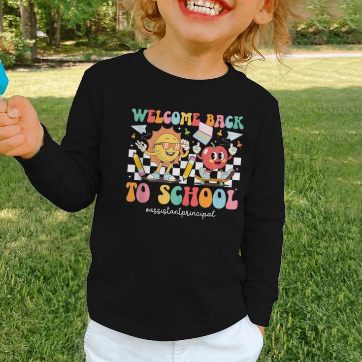 Back To School Assistant Principal First Day Of School Graphic Toddler Long Sleeve Tee