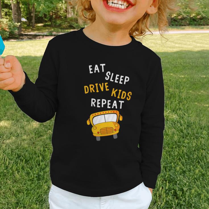 Back To School Bus Driver Appreciation Thank You Quote Graphic Toddler Long Sleeve Tee