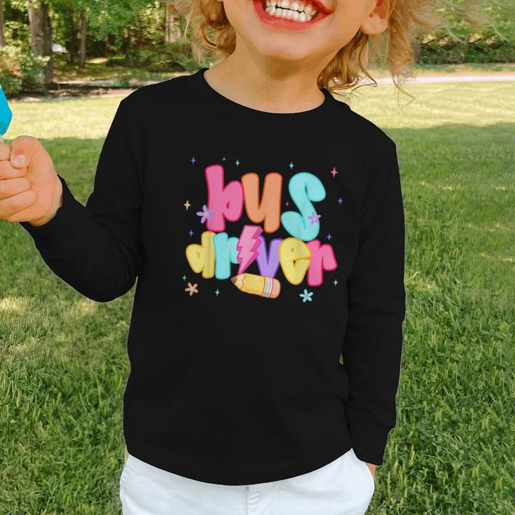 Back To School Bus Driver First Day Men Women Lighting Graphic Toddler Long Sleeve Tee Back To School Bus Driver First Day Men Women Lighting Graphic Toddler Long Sleeve Tee