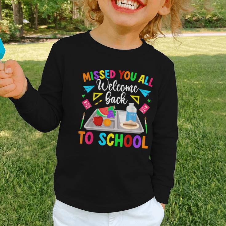 Back To School Lunch Lady First Day Of School Lunch Lady Graphic Toddler Long Sleeve Tee Back To School Lunch Lady First Day Of School Lunch Lady Graphic Toddler Long Sleeve Tee