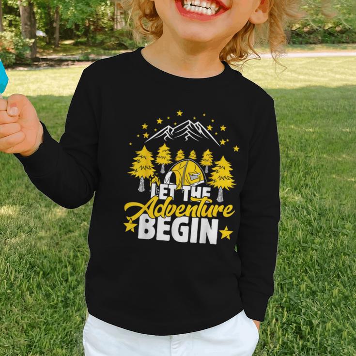 Back To School Mode Let The Adventure Begin Graphic Toddler Long Sleeve Tee