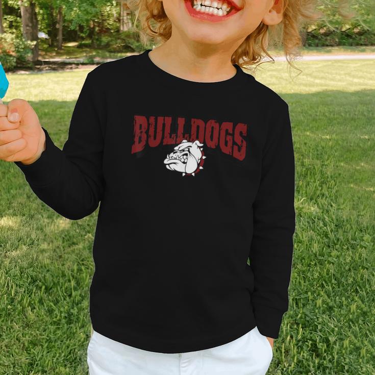 Bulldogs Back To School Spirit M Graphic Toddler Long Sleeve Tee Bulldogs Back To School Spirit M Graphic Toddler Long Sleeve Tee