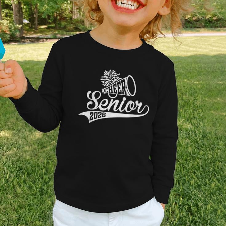 Class Of 2026 Senior Year Cheer Back To School Cheerleader Graphic Toddler Long Sleeve Tee