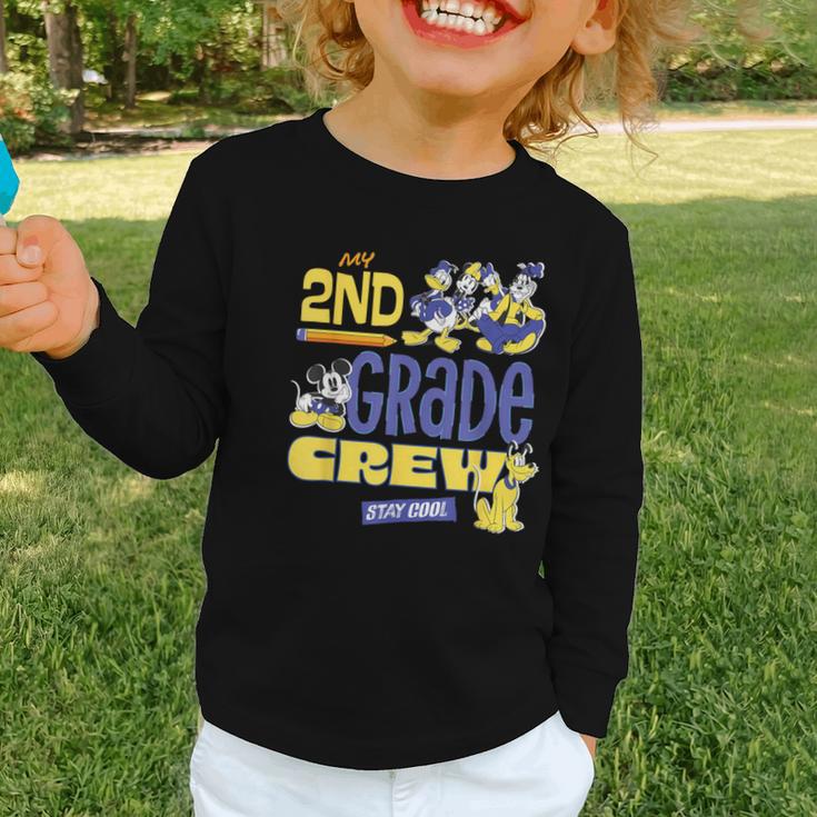 Disney My 2nd Grade Crew Stay Cool Back To School Friends Graphic Toddler Long Sleeve Tee