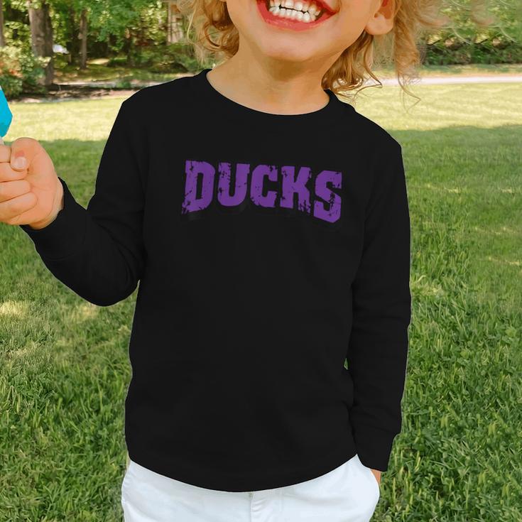 Ducks Back To School Spirit P Graphic Toddler Long Sleeve Tee Ducks Back To School Spirit P Graphic Toddler Long Sleeve Tee