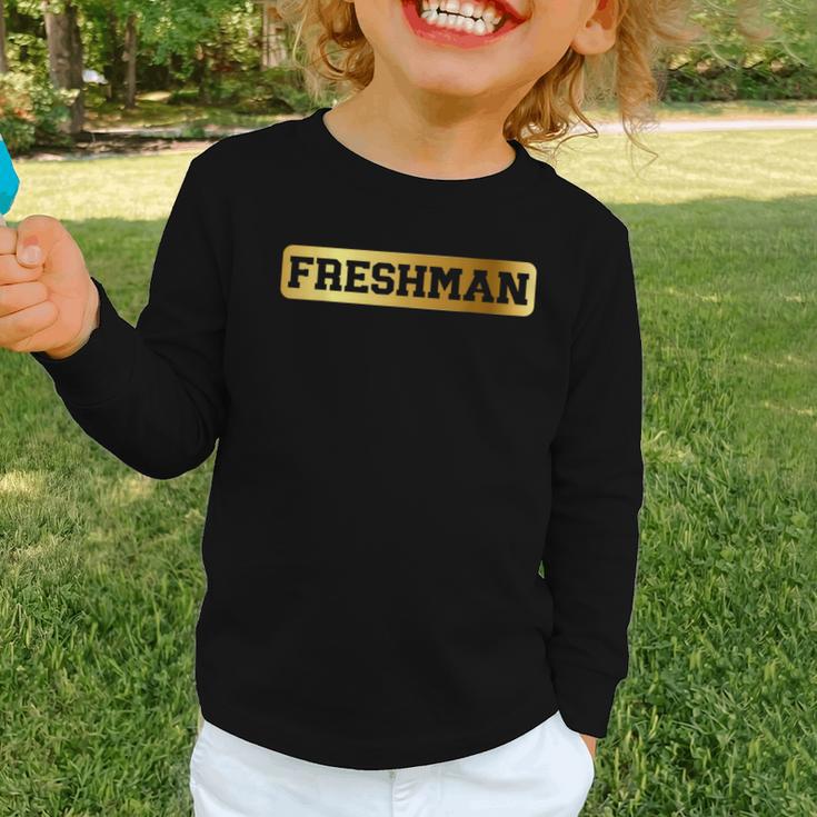 Freshman 9th Grade Back To School First Day Juneteenth Afro Graphic Toddler Long Sleeve Tee Freshman 9th Grade Back To School First Day Juneteenth Afro Graphic Toddler Long Sleeve Tee