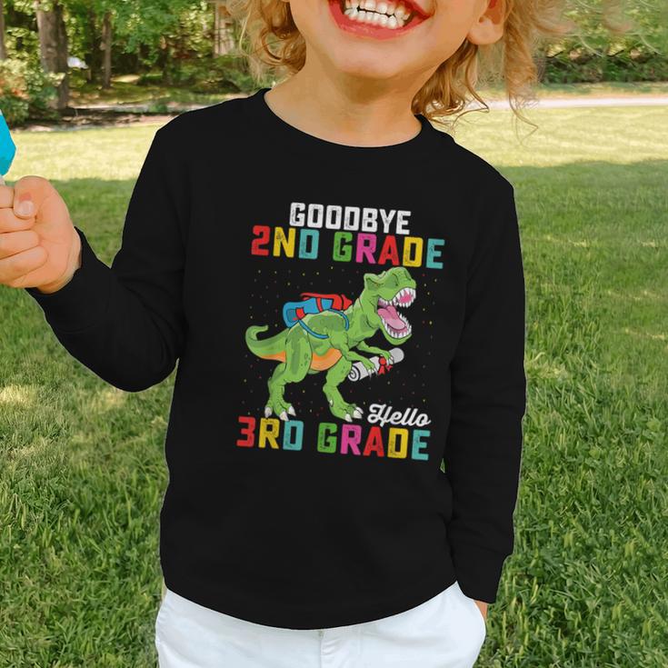 Goodbye 2nd Grade Hello 3rd GradeRex Back To School Graphic Toddler Long Sleeve Tee Goodbye 2nd Grade Hello 3rd GradeRex Back To School Graphic Toddler Long Sleeve Tee