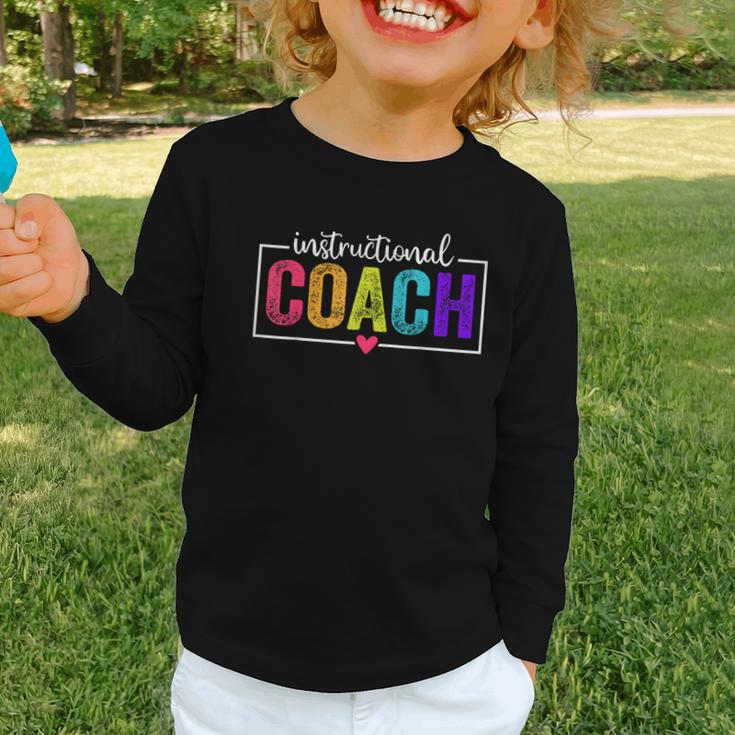 Instructional Coach Appreciation Back To School Graphic Toddler Long Sleeve Tee