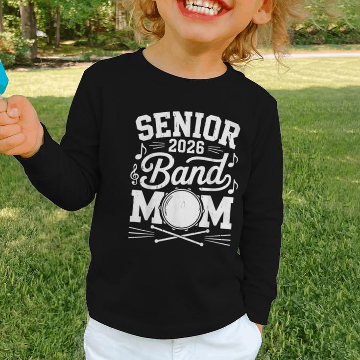 My Last First Day Senior 2026 Band Mom Back To School Retro Graphic Toddler Long Sleeve Tee