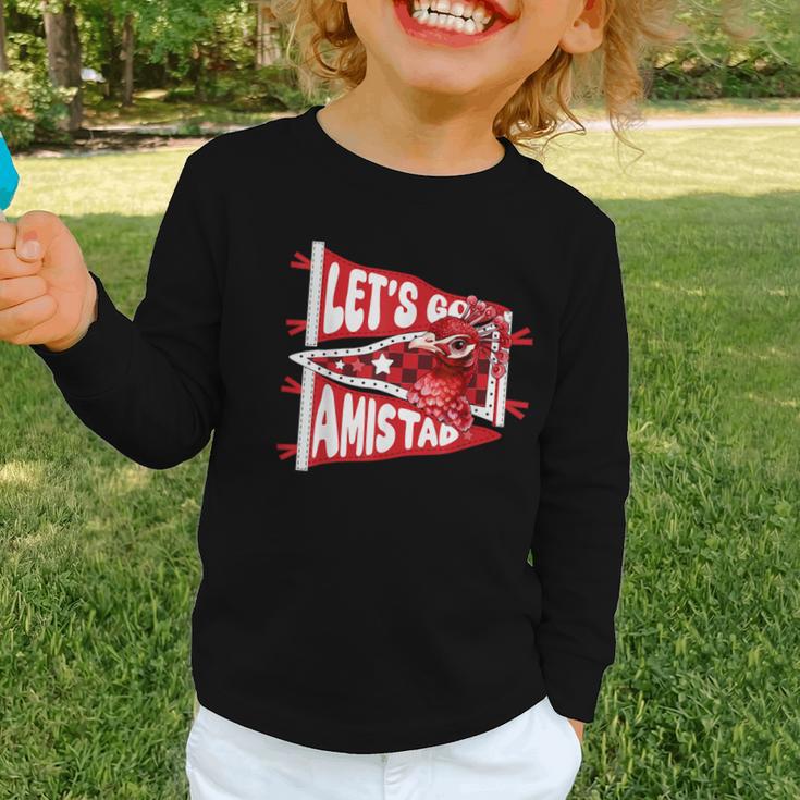 Let's Go Amistad Friendship Back To School Spirit Graphic Toddler Long Sleeve Tee Let's Go Amistad Friendship Back To School Spirit Graphic Toddler Long Sleeve Tee