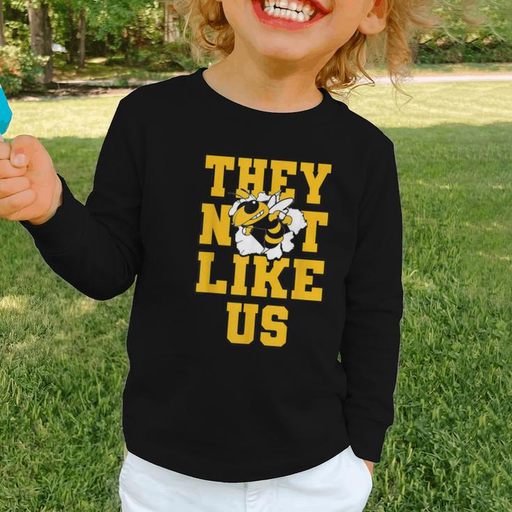 Not Like Hornets Back To School Spirit GY Graphic Toddler Long Sleeve Tee Not Like Hornets Back To School Spirit GY Graphic Toddler Long Sleeve Tee