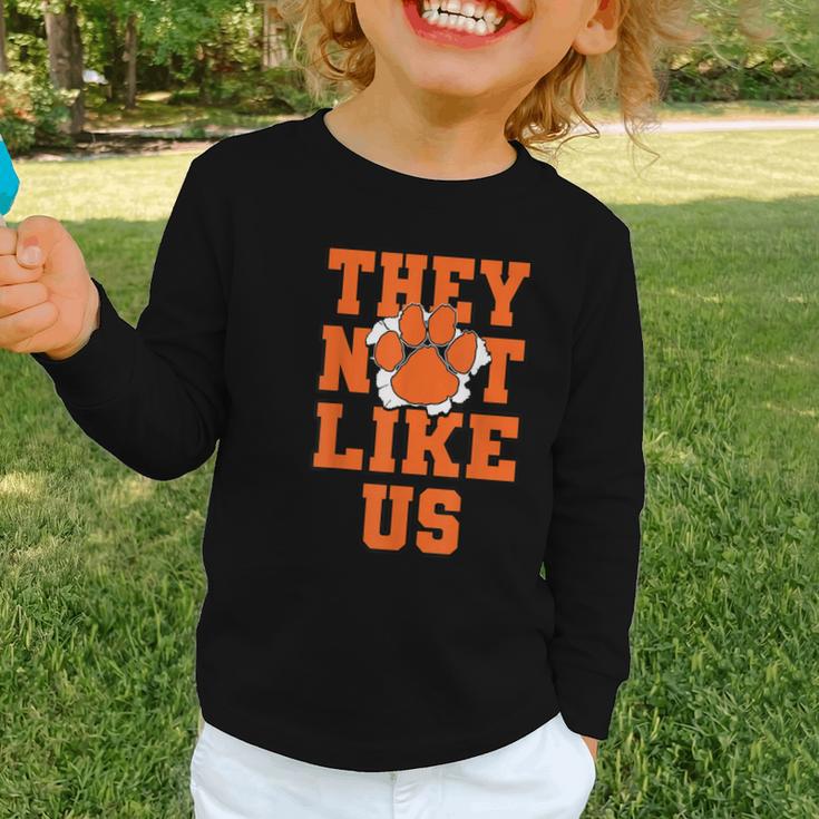 Not Like Tigers Back To School Spirit O Graphic Toddler Long Sleeve Tee