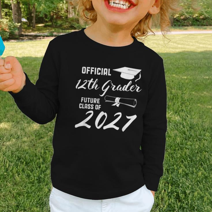 Official 12th Grader Future Class Of 2027 Back To School Graphic Toddler Long Sleeve Tee Official 12th Grader Future Class Of 2027 Back To School Graphic Toddler Long Sleeve Tee