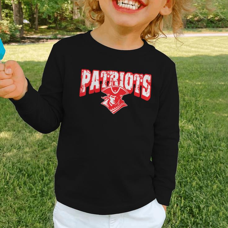 Patriots Back To School Spirit R Graphic Toddler Long Sleeve Tee