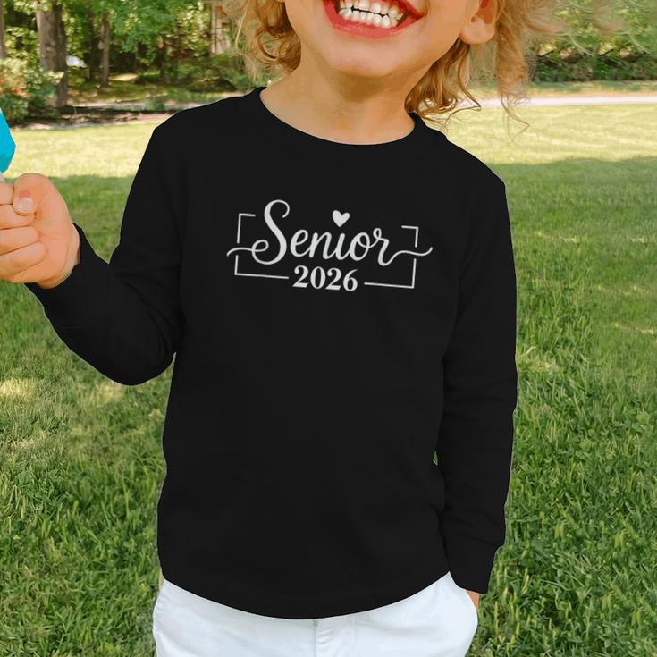 Senior 2026 Graduation Back To School Class Graphic Toddler Long Sleeve Tee Senior 2026 Graduation Back To School Class Graphic Toddler Long Sleeve Tee