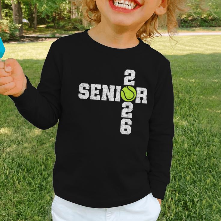 Senior Class Of 2026 Tennis Seniors Back To School 2026 Graphic Toddler Long Sleeve Tee