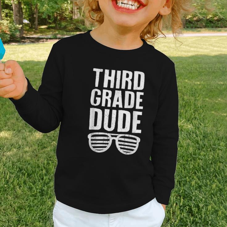 Third Grade Dude First Day Back To School Boys Kids Graphic Toddler Long Sleeve Tee Third Grade Dude First Day Back To School Boys Kids Graphic Toddler Long Sleeve Tee