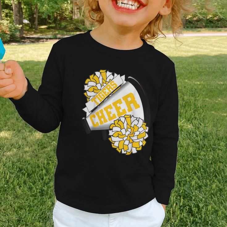 Tigers Cheer Back To School Cheerleading Spirit GY Graphic Toddler Long Sleeve Tee
