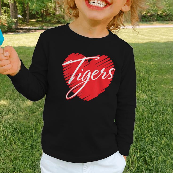Tigers Heart Back To School Spirit R Graphic Toddler Long Sleeve Tee Tigers Heart Back To School Spirit R Graphic Toddler Long Sleeve Tee