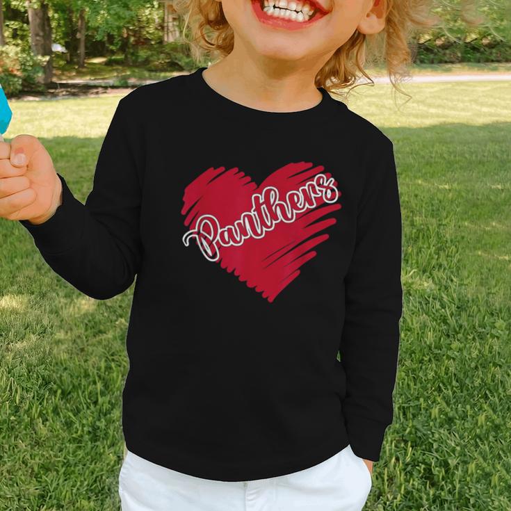 Vintage Panthers School Sports Name Spirit Go Back To School Graphic Toddler Long Sleeve Tee Vintage Panthers School Sports Name Spirit Go Back To School Graphic Toddler Long Sleeve Tee