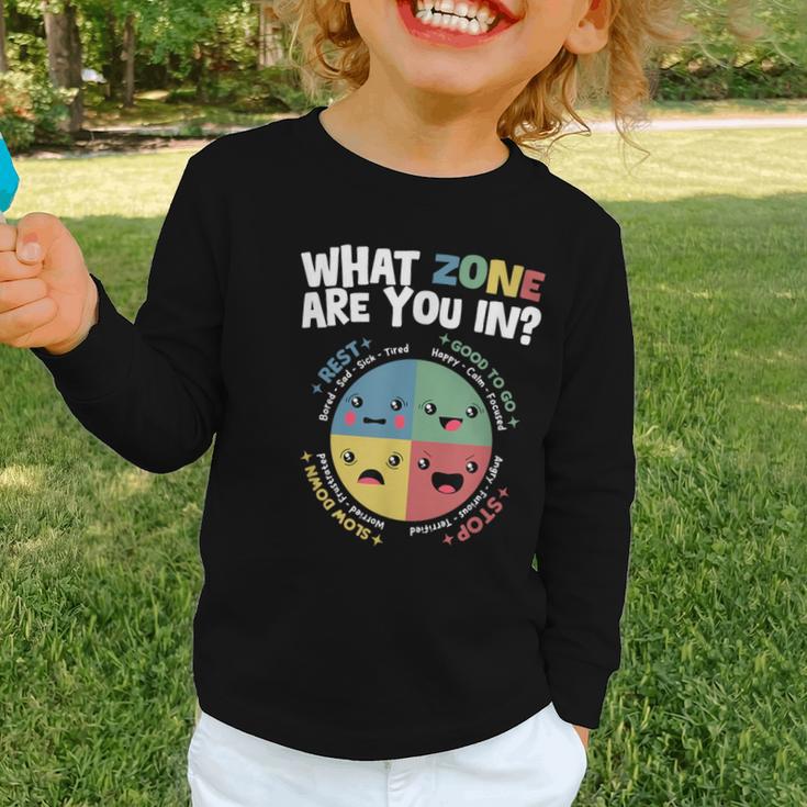 Zones Of Regulation School Counselor Back To School Emotion Graphic Toddler Long Sleeve Tee