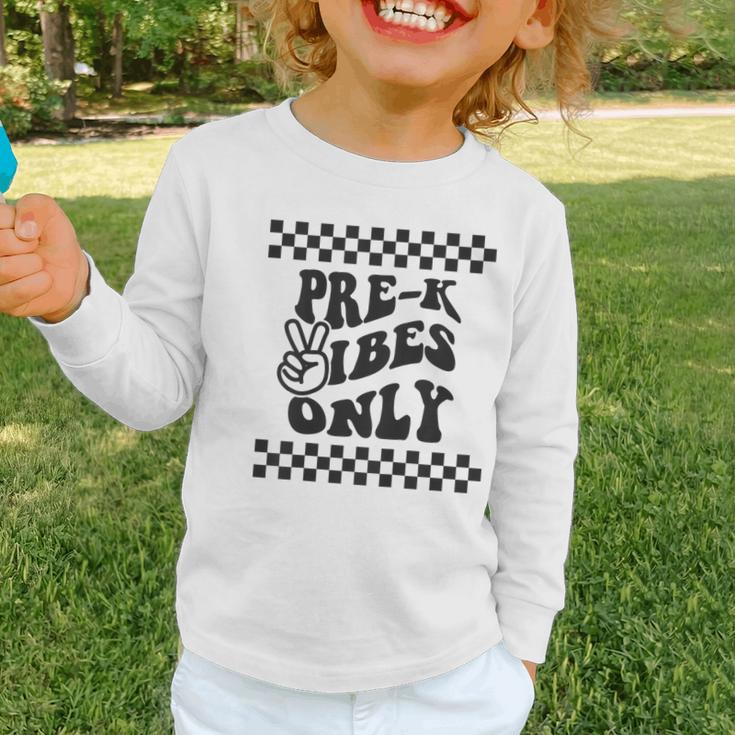 1st Day Of Prek Vibes Only Girls Back To School Pre K Boys Graphic Toddler Long Sleeve Tee 1st Day Of Prek Vibes Only Girls Back To School Pre K Boys Graphic Toddler Long Sleeve Tee