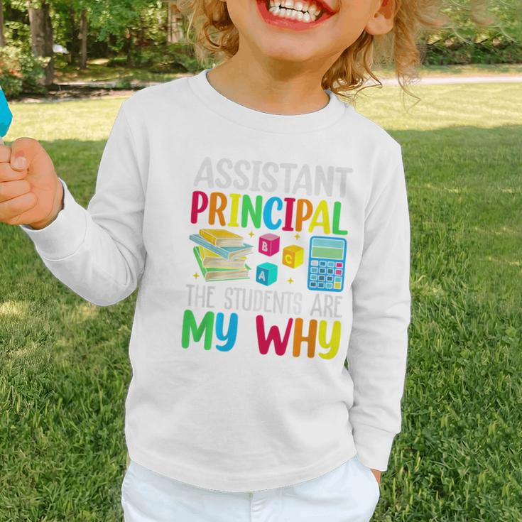 Back To School Assistant Principal The Students Are My Why Premium Tri-Blend Graphic Toddler Long Sleeve Tee Back To School Assistant Principal The Students Are My Why Premium Tri-Blend Graphic Toddler Long Sleeve Tee