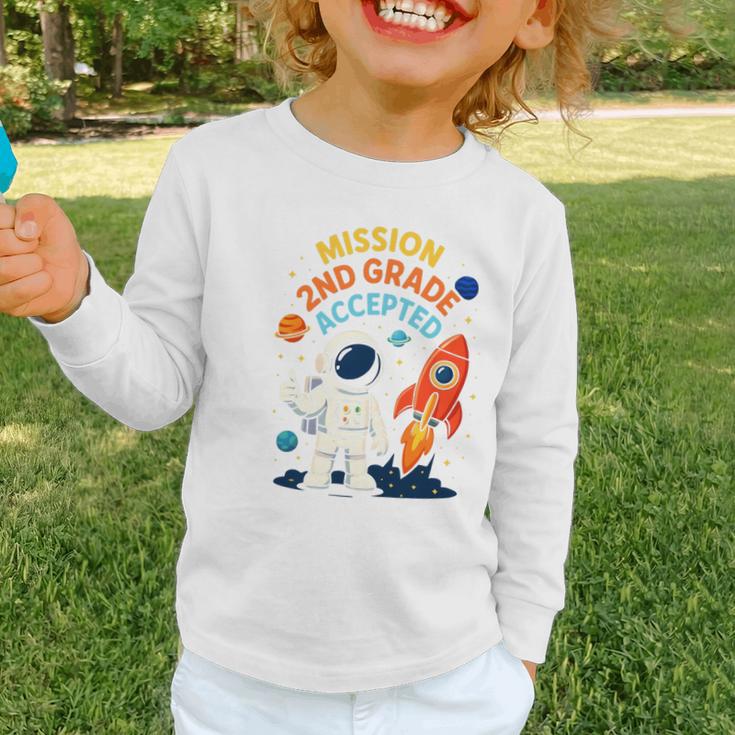 Back To School Mission Second 2nd Grade Accepted Astronaut Premium Tri-Blend Graphic Toddler Long Sleeve Tee Back To School Mission Second 2nd Grade Accepted Astronaut Premium Tri-Blend Graphic Toddler Long Sleeve Tee