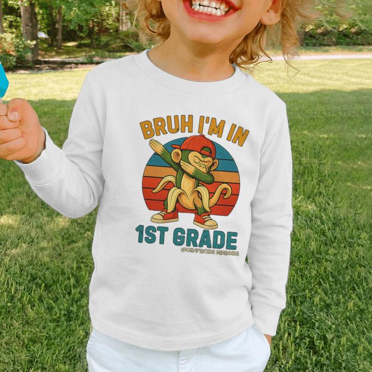 Bruh I’m In 1st Grade Italian Brainrot Meme Back To School Premium Tri-Blend Graphic Toddler Long Sleeve Tee Bruh I’m In 1st Grade Italian Brainrot Meme Back To School Premium Tri-Blend Graphic Toddler Long Sleeve Tee