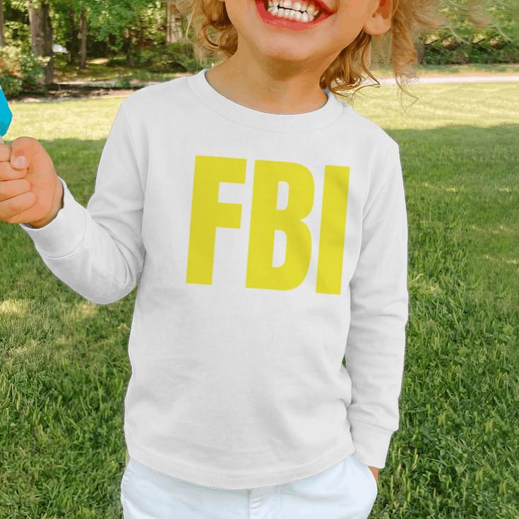FBI Frequent Bathroom Inspector Back To School Graphic Toddler Long Sleeve Tee FBI Frequent Bathroom Inspector Back To School Graphic Toddler Long Sleeve Tee