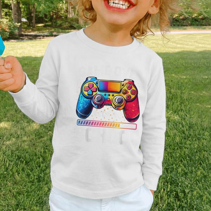 Game Over Back To School Shirt Kids First Day School Graphic Toddler Long Sleeve Tee Game Over Back To School Shirt Kids First Day School Graphic Toddler Long Sleeve Tee