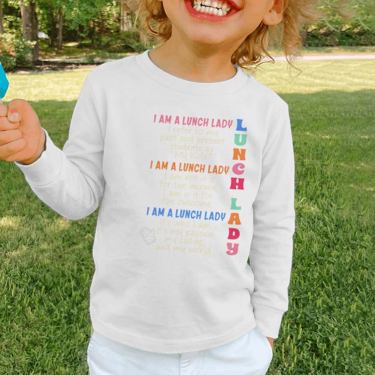 I'm A Lunch Lady Back To School Cafeteria Worker Squad Graphic Toddler Long Sleeve Tee