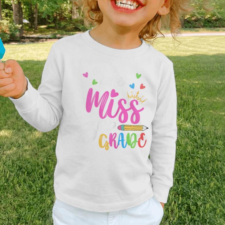 Little Misss Third Grade Back To School 3rd Grader Girl Graphic Toddler Long Sleeve Tee Little Misss Third Grade Back To School 3rd Grader Girl Graphic Toddler Long Sleeve Tee
