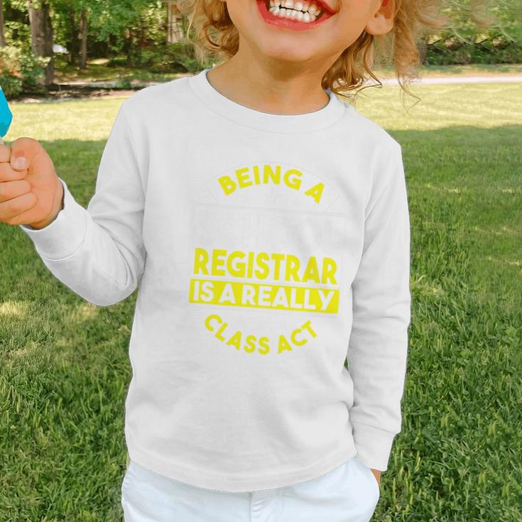 School Registry Student Enrollment Back To School Registrar Premium Graphic Toddler Long Sleeve Tee School Registry Student Enrollment Back To School Registrar Premium Graphic Toddler Long Sleeve Tee