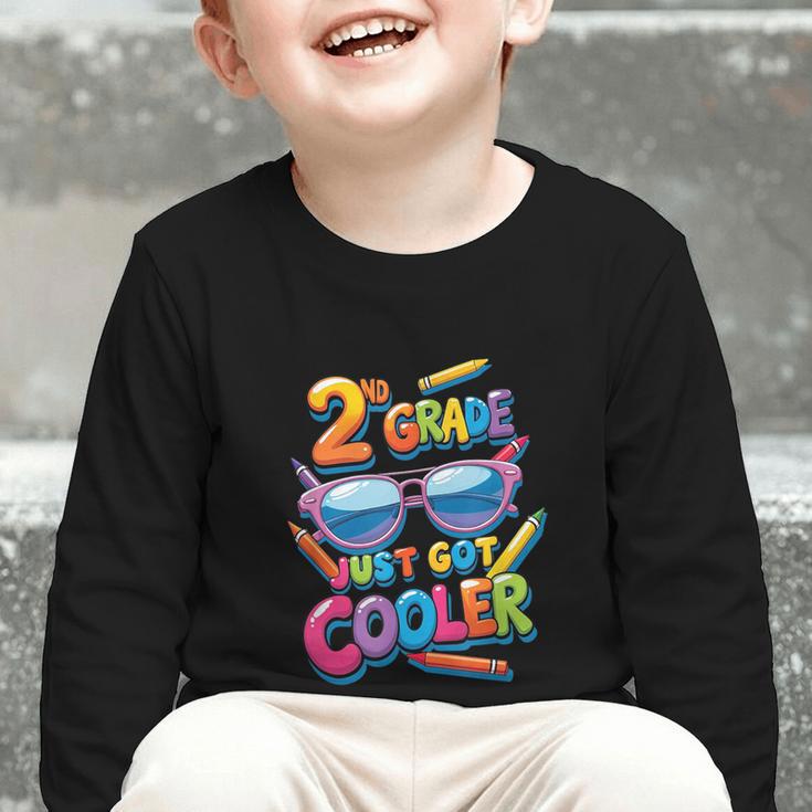 2nd Grade Just Got Cooler Shirt Back To School Kids Graphic Toddler Long Sleeve Tee 2nd Grade Just Got Cooler Shirt Back To School Kids Graphic Toddler Long Sleeve Tee