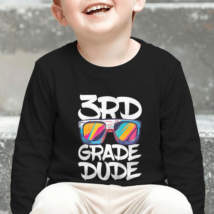 3rd Grade Dude Shirt Back To School Third Grade Boy Girl Graphic Toddler Long Sleeve Tee