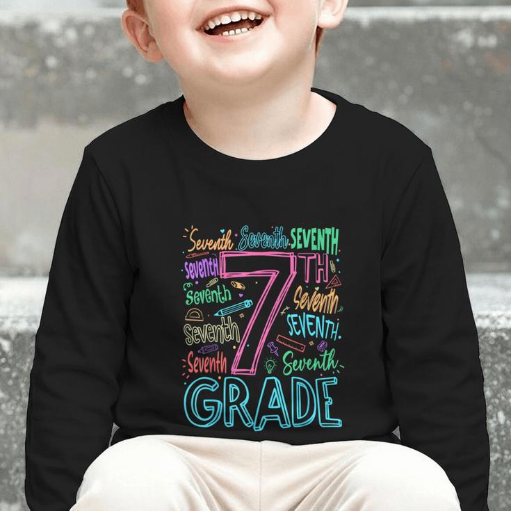 7th Grade Typography Team Seventh Grade Back To School Kids Graphic Toddler Long Sleeve Tee 7th Grade Typography Team Seventh Grade Back To School Kids Graphic Toddler Long Sleeve Tee
