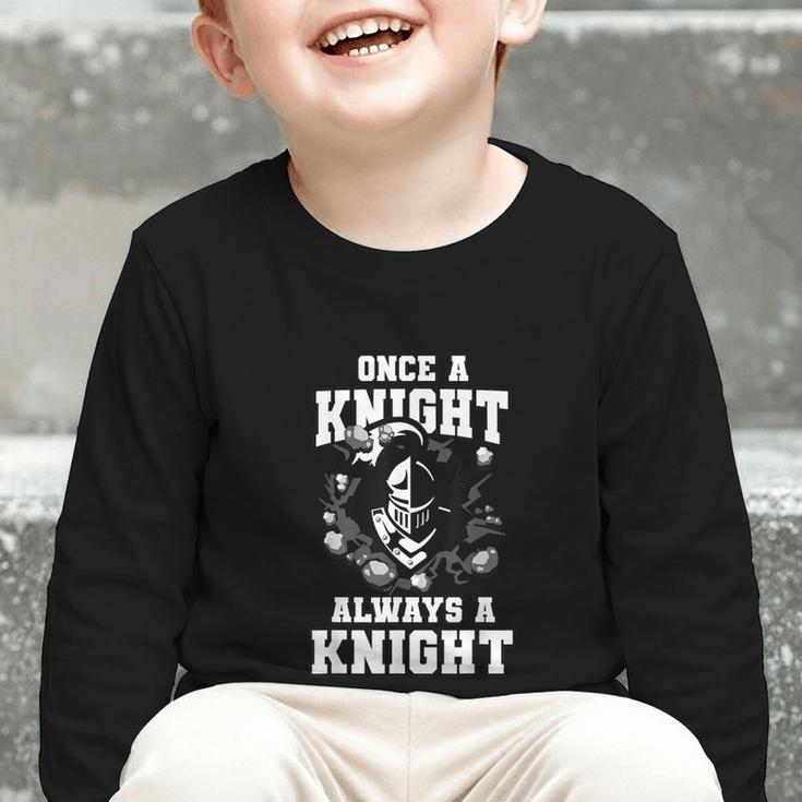 Always A Knight Back To School Spirit Graphic Toddler Long Sleeve Tee