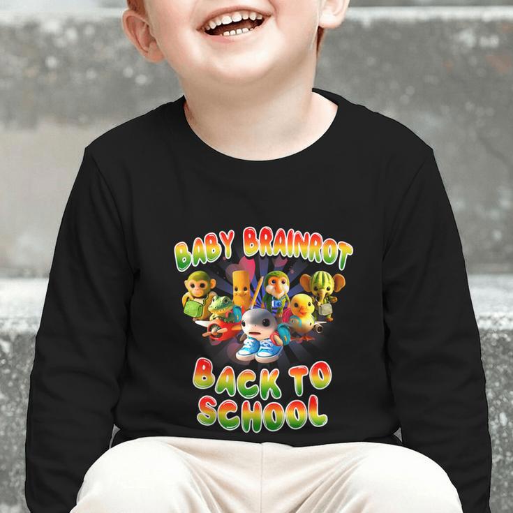 All Baby Brainrot Italian Meme Cute Back To School For Kids Graphic Toddler Long Sleeve Tee All Baby Brainrot Italian Meme Cute Back To School For Kids Graphic Toddler Long Sleeve Tee
