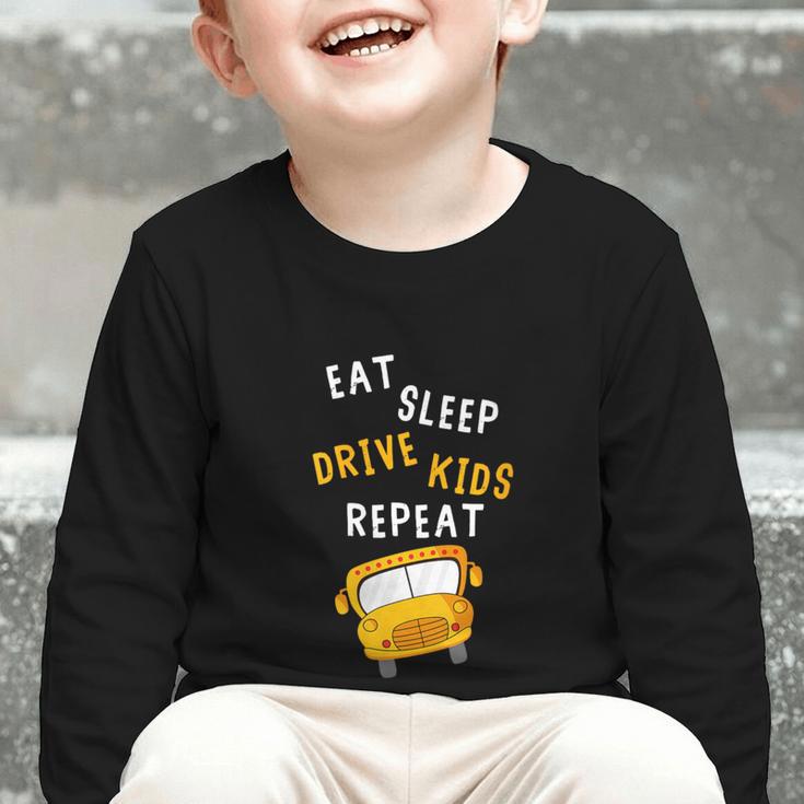 Back To School Bus Driver Appreciation Thank You Quote Graphic Toddler Long Sleeve Tee