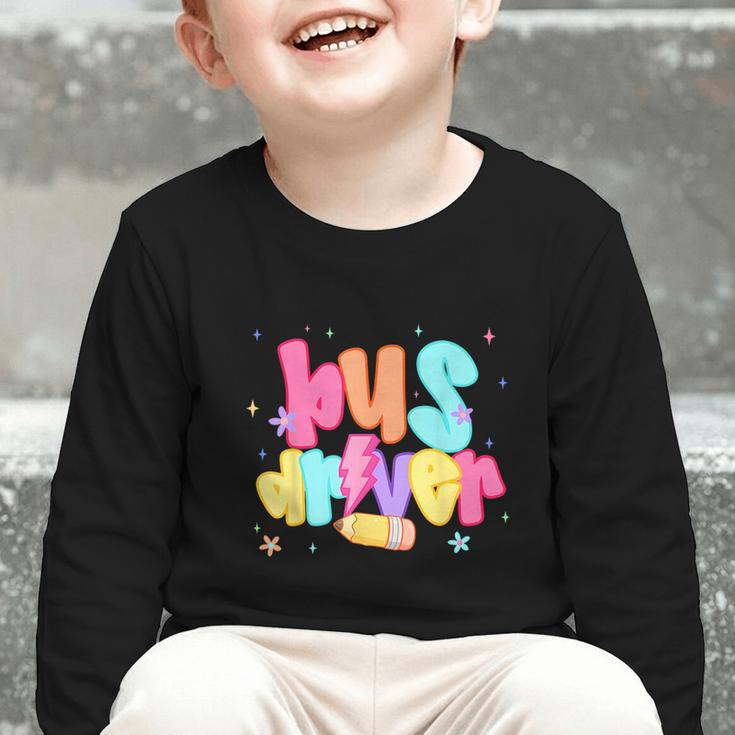 Back To School Bus Driver First Day Men Women Lighting Graphic Toddler Long Sleeve Tee Back To School Bus Driver First Day Men Women Lighting Graphic Toddler Long Sleeve Tee