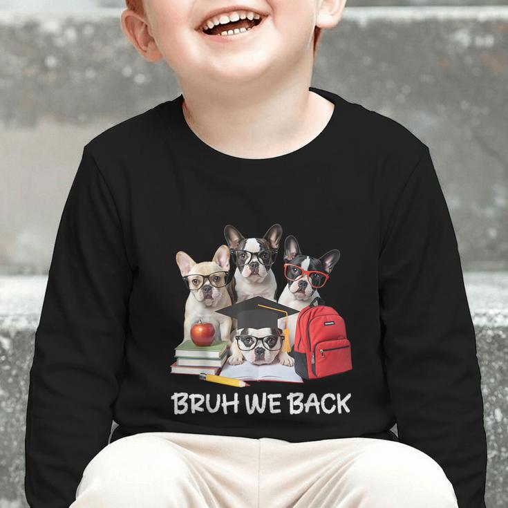 Back To School Cute French Bulldog Puppy Dogs Lovers Graphic Toddler Long Sleeve Tee Back To School Cute French Bulldog Puppy Dogs Lovers Graphic Toddler Long Sleeve Tee