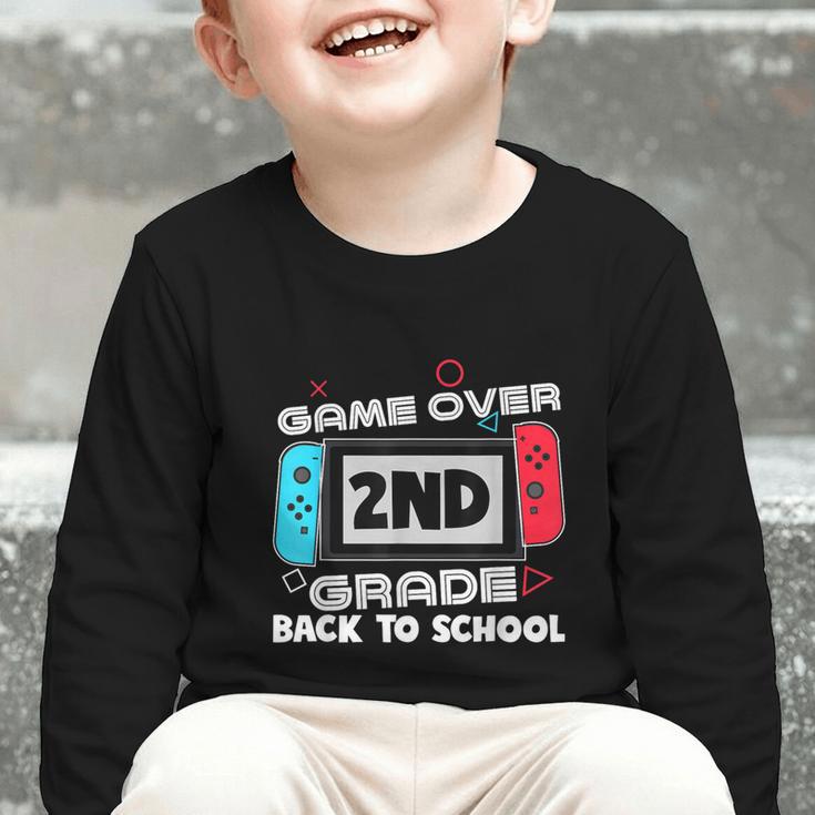 Back To School Game Over 2nd Grade Gamer Kids Boys Graphic Toddler Long Sleeve Tee Back To School Game Over 2nd Grade Gamer Kids Boys Graphic Toddler Long Sleeve Tee