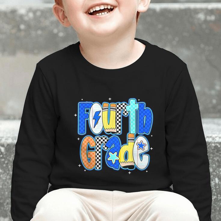 Back To School Hello Fourth Grade Team 4th Grade Boy Girl Graphic Toddler Long Sleeve Tee Back To School Hello Fourth Grade Team 4th Grade Boy Girl Graphic Toddler Long Sleeve Tee