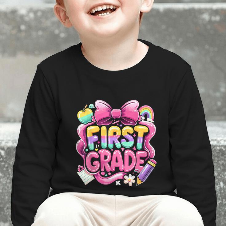 Back To School Team 1st Grade First Grade Graphic Toddler Long Sleeve Tee Back To School Team 1st Grade First Grade Graphic Toddler Long Sleeve Tee