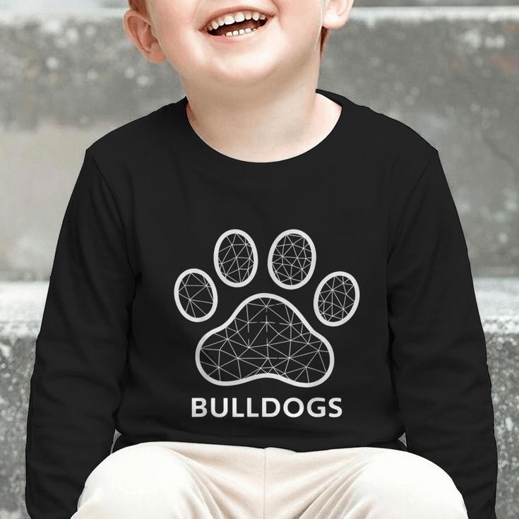Bulldogs Tshirt Mascot Back To School Outfit Team Spirit Graphic Toddler Long Sleeve Tee Bulldogs Tshirt Mascot Back To School Outfit Team Spirit Graphic Toddler Long Sleeve Tee