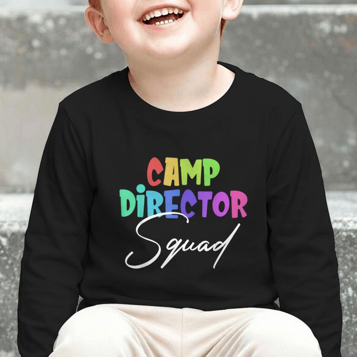 Camp Director Squad Counselor Camper Camping Back To School Graphic Toddler Long Sleeve Tee Camp Director Squad Counselor Camper Camping Back To School Graphic Toddler Long Sleeve Tee