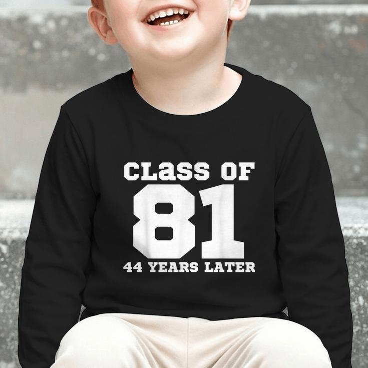 Class Of 1981 44 Years Later Reunions SQUAD Back To School Graphic Toddler Long Sleeve Tee
