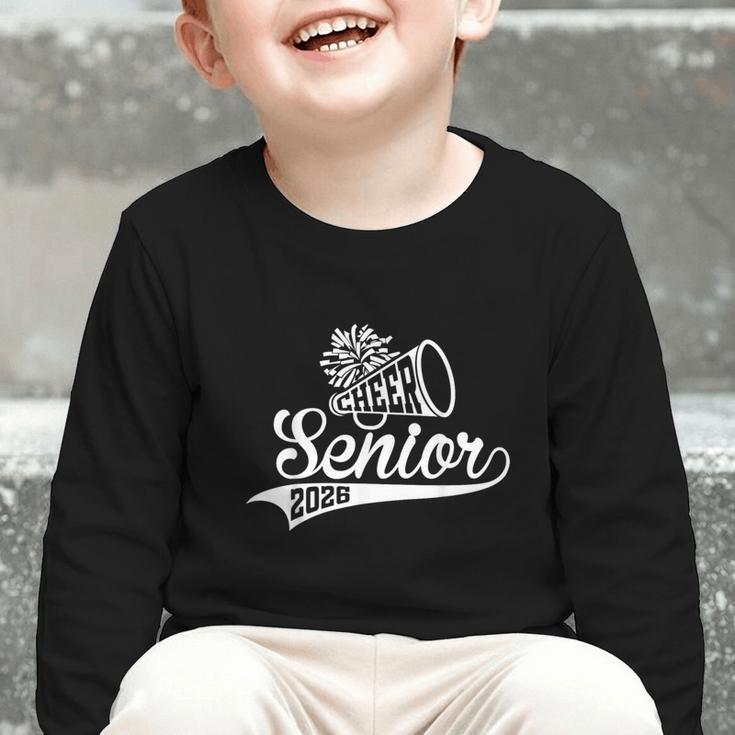 Class Of 2026 Senior Year Cheer Back To School Cheerleader Graphic Toddler Long Sleeve Tee